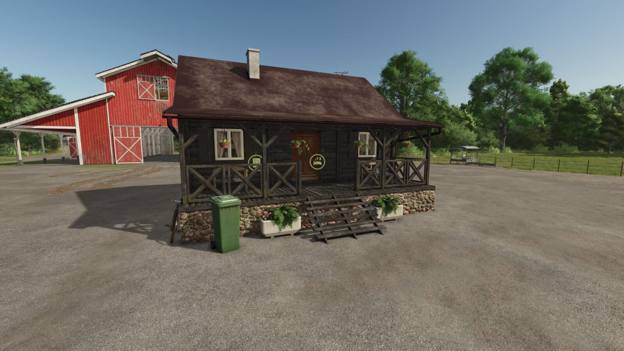 Pequeña casa de madera