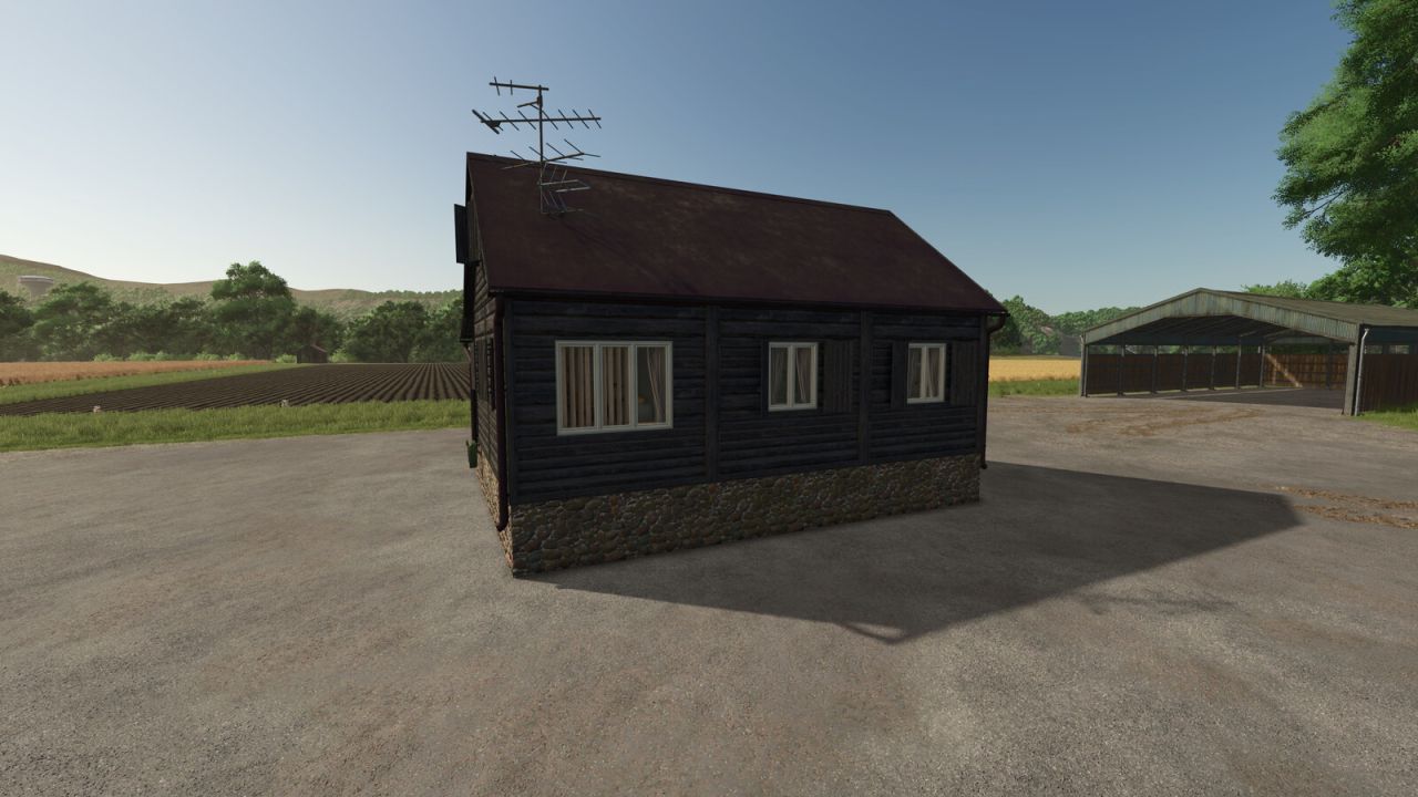 Pequeña casa de madera