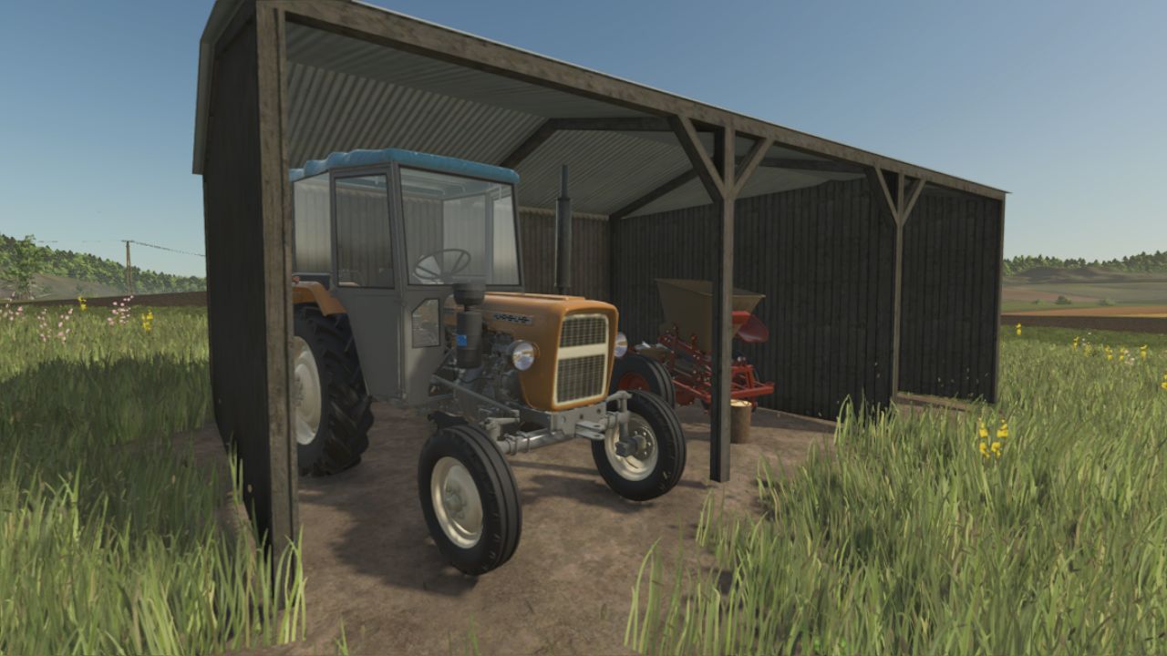 Pequeno abrigo de madeira