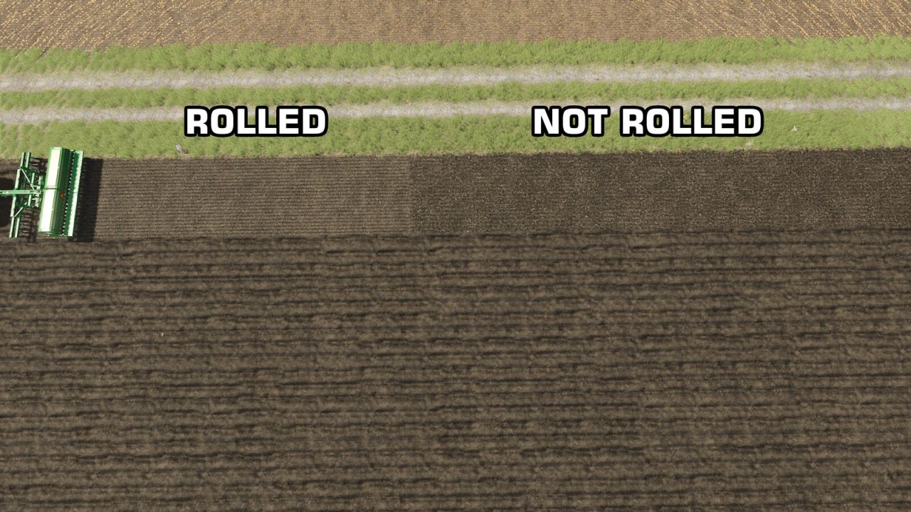 Roller della macchina di semina pronto