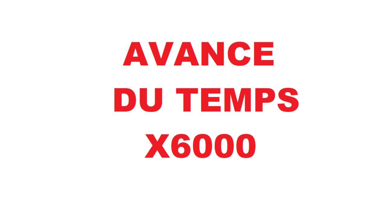 Speed ​​up time x6000