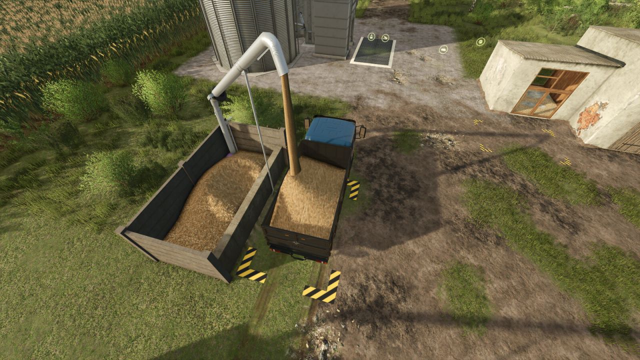 Magazyn na kamienie, zrębki i obornik