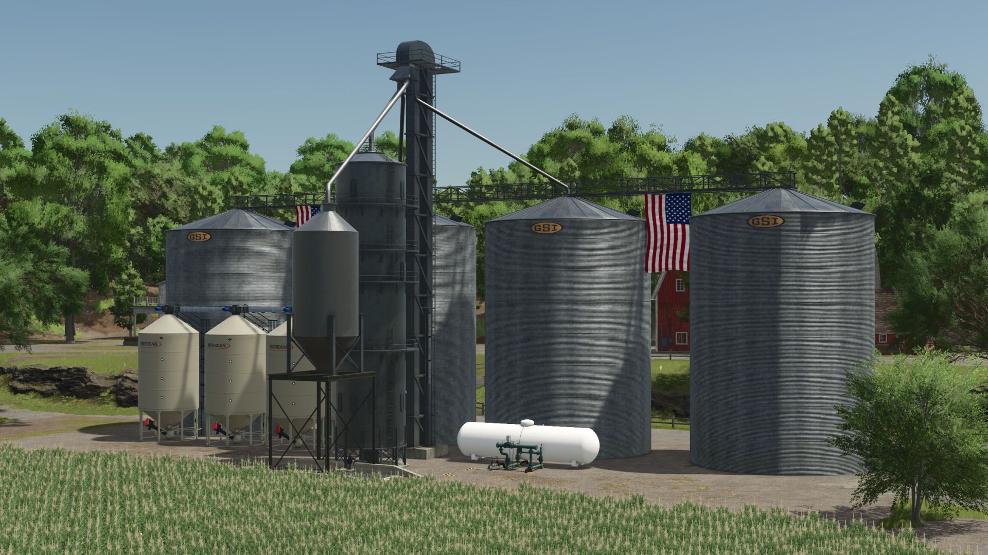 Silo de stockage avec séchoir à maïs