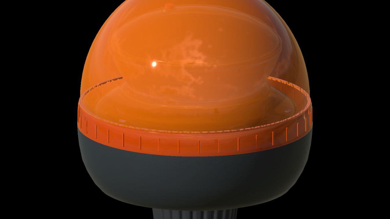 Strands Big Energy 850975 — Amber Pole-Mount Beacon (Prefab)