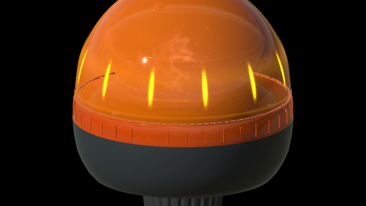 Strands Big Energy 850975 — Amber Pole-Mount Beacon (Prefab)