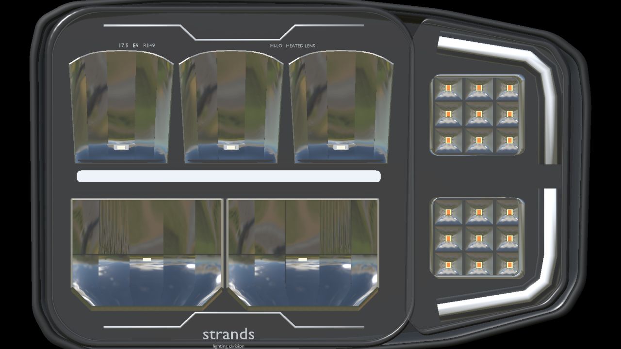 Strands Siberia HI-LO пара фар для плуга (Prefab)