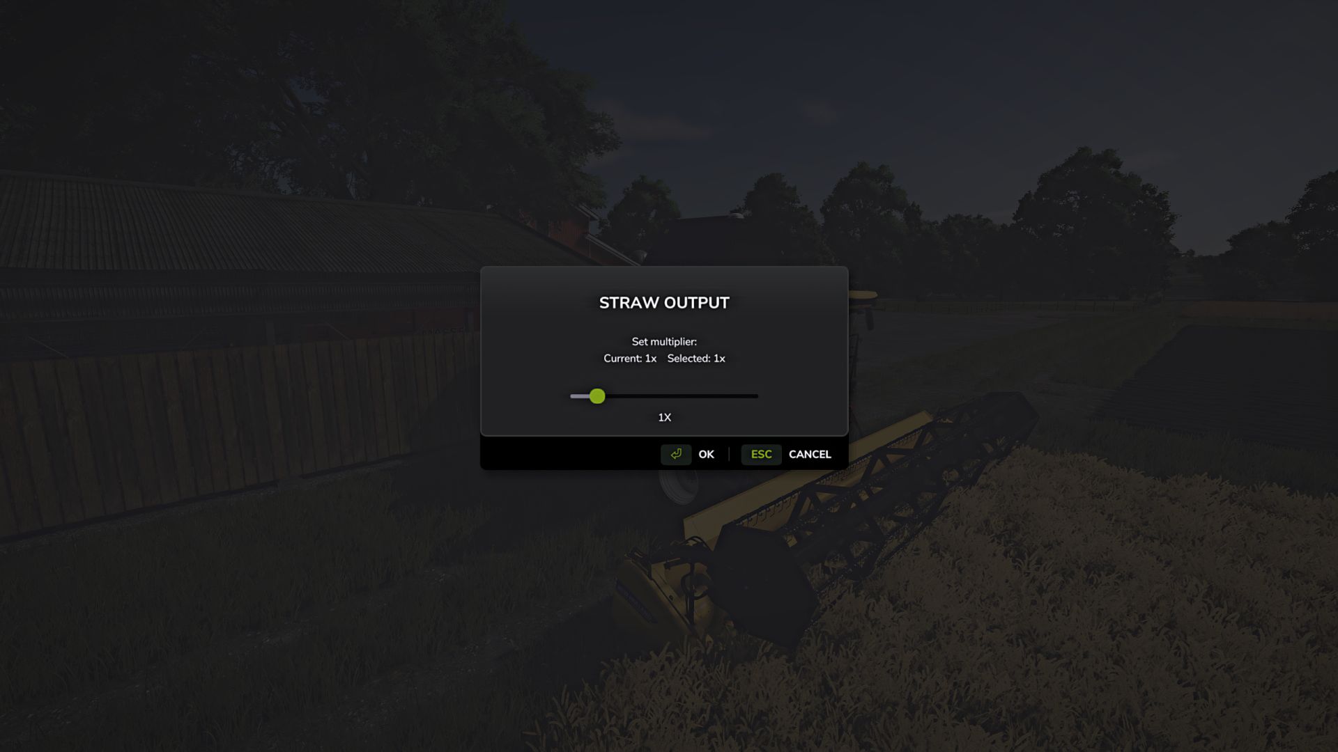 Straw output control