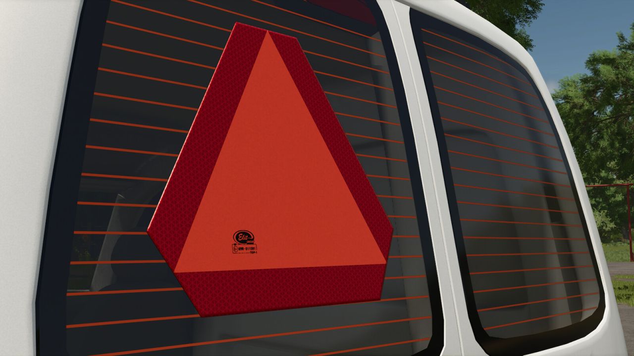 Triangle Suédois Pour Véhicules Lents (Prefab)