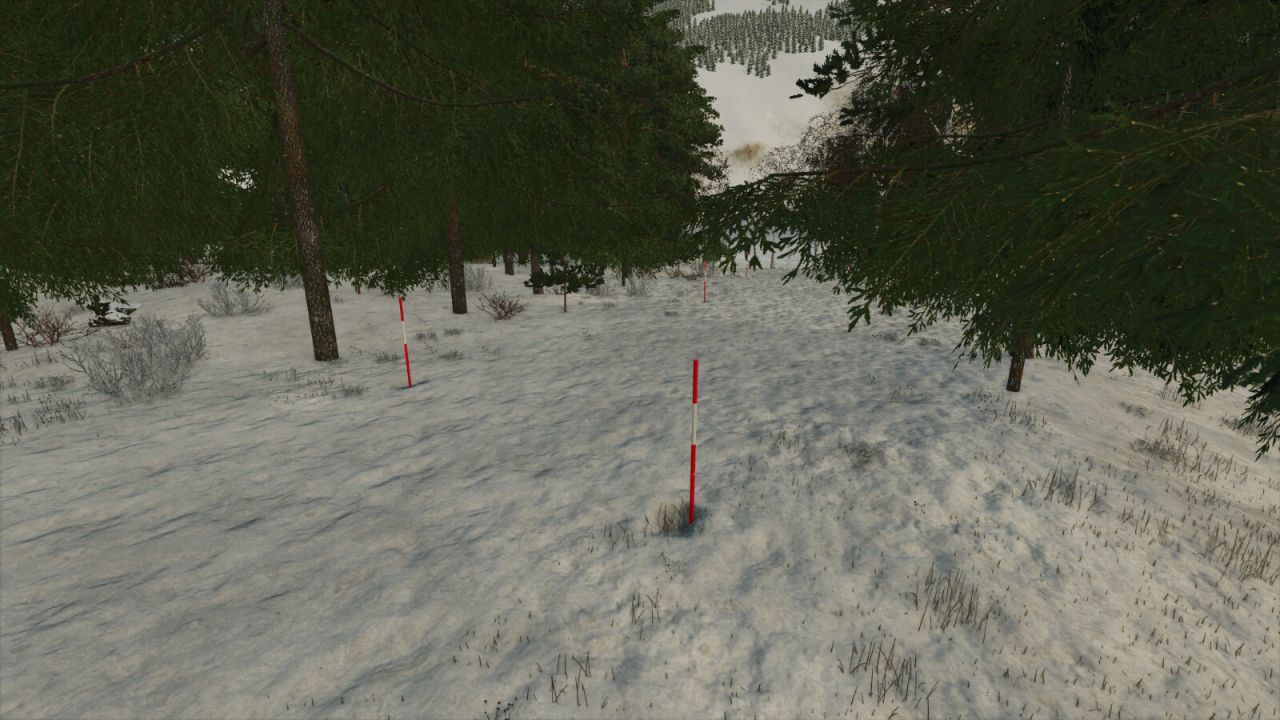 Шведский снежный столб