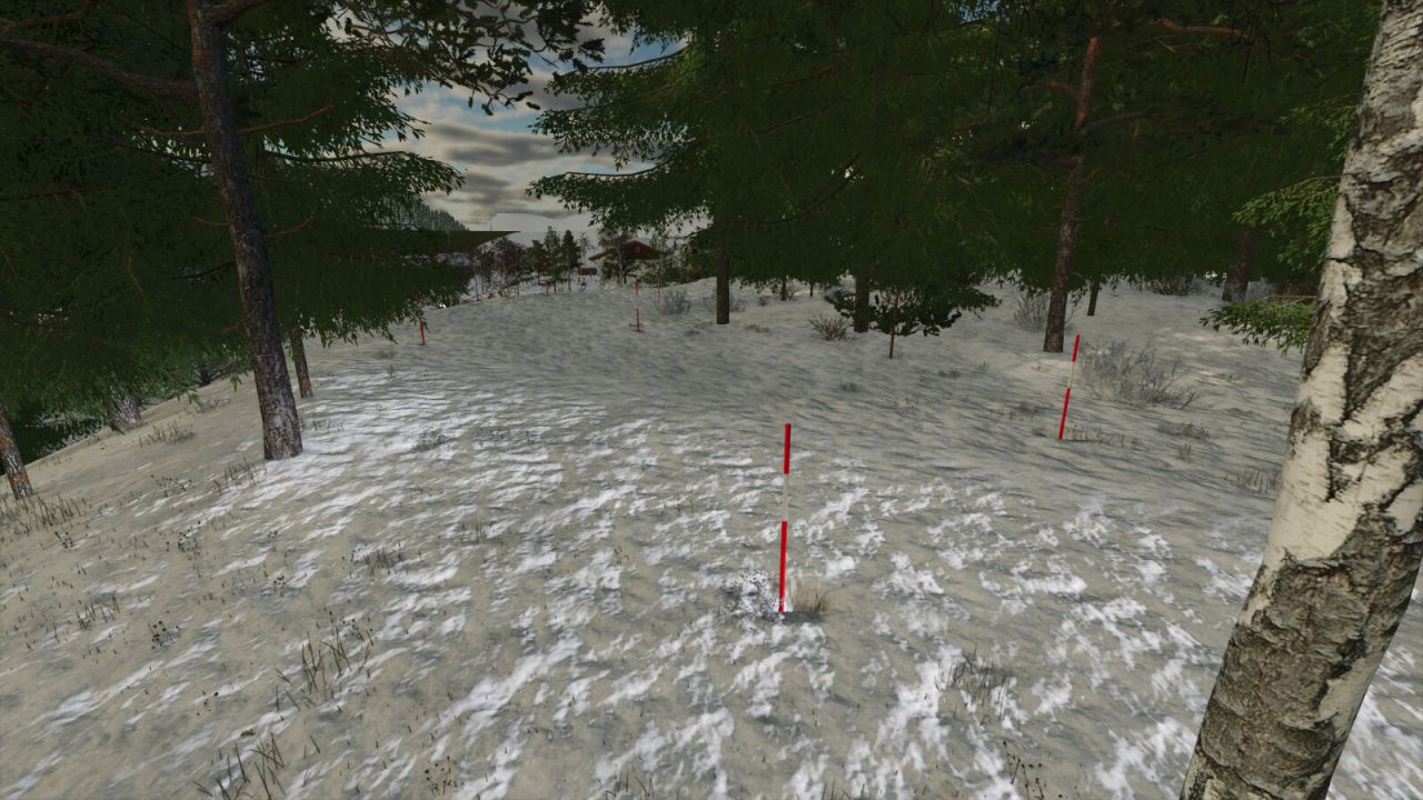 Шведский снежный столб