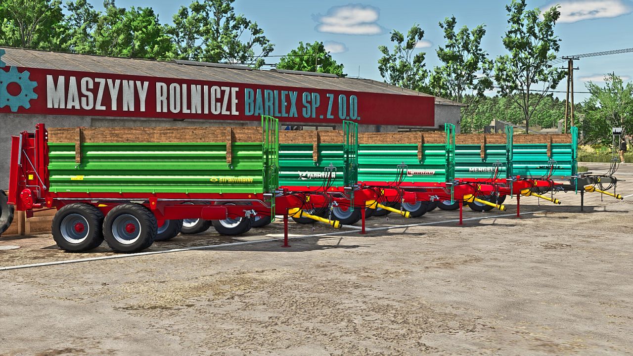 Tandemowy rozrzutnik obornika 8T