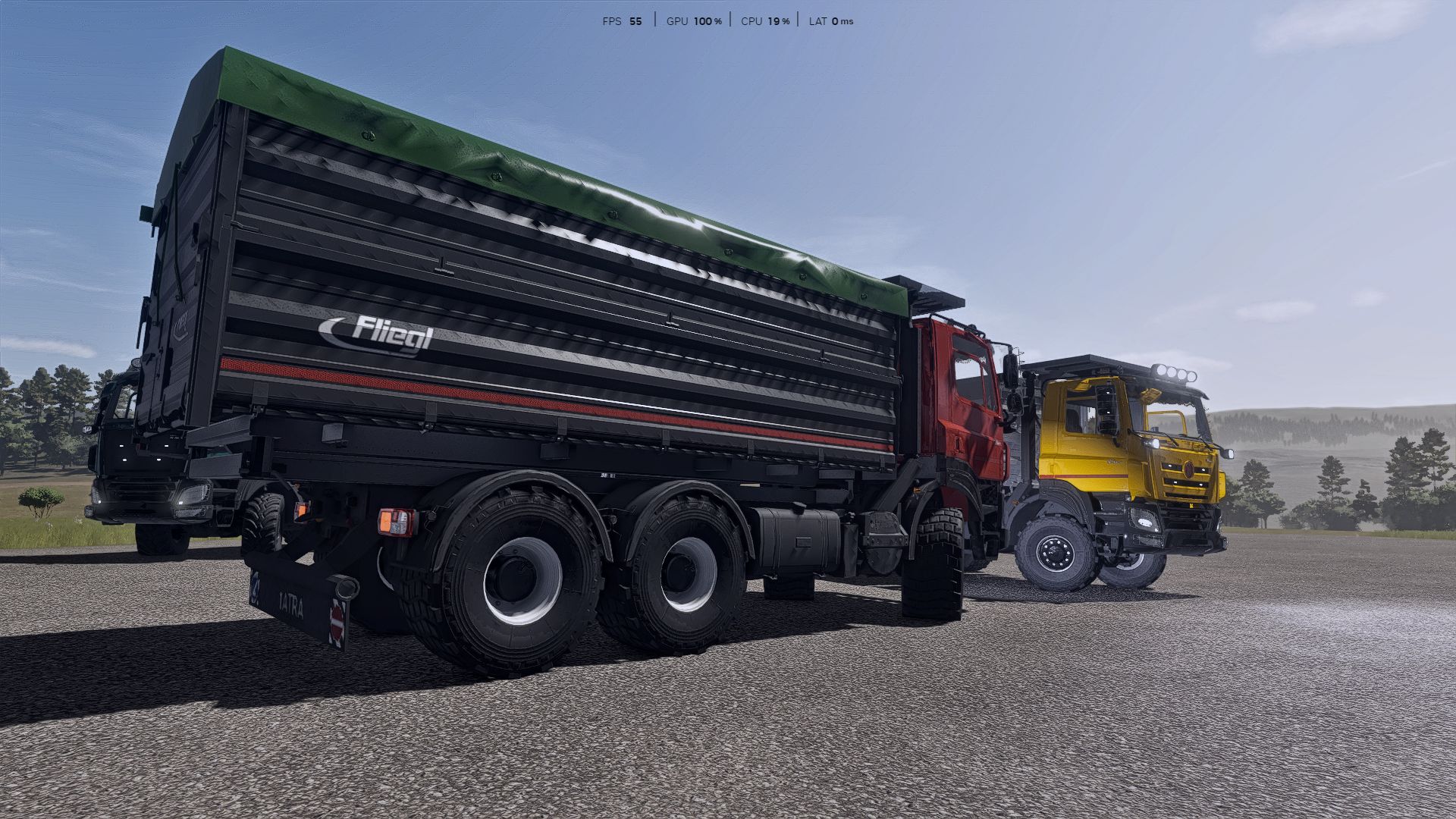 Tatra Phoenix Agro 6x6 avec benne basculante Fliegl