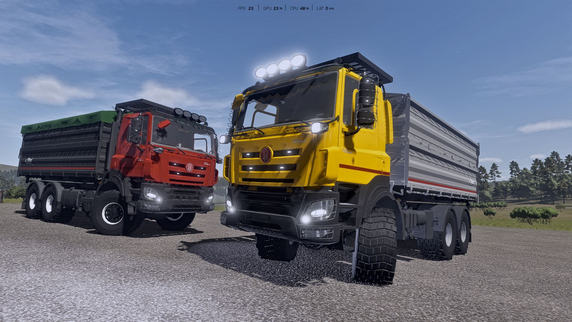 Tatra Phoenix Agro 6x6 avec benne basculante Fliegl