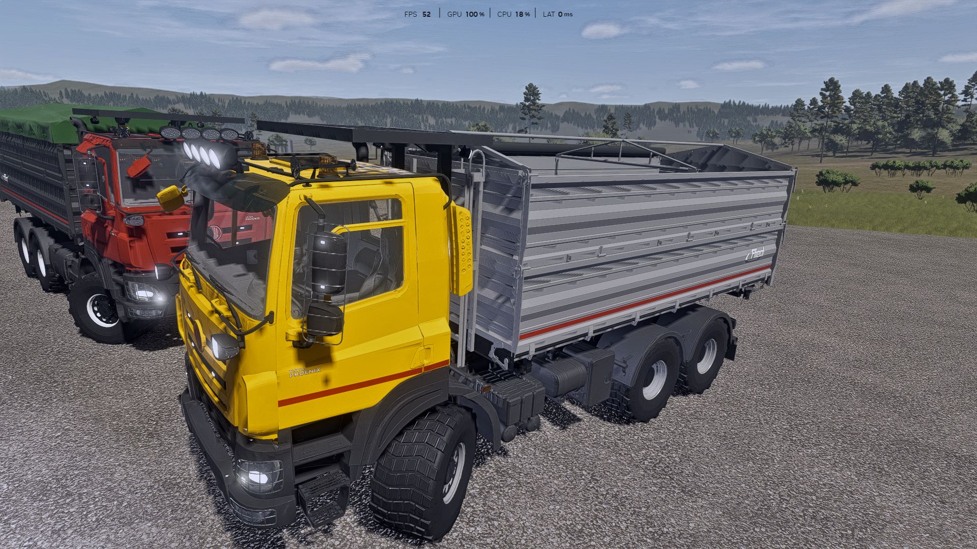 Tatra Phoenix Agro 6x6 avec benne basculante Fliegl