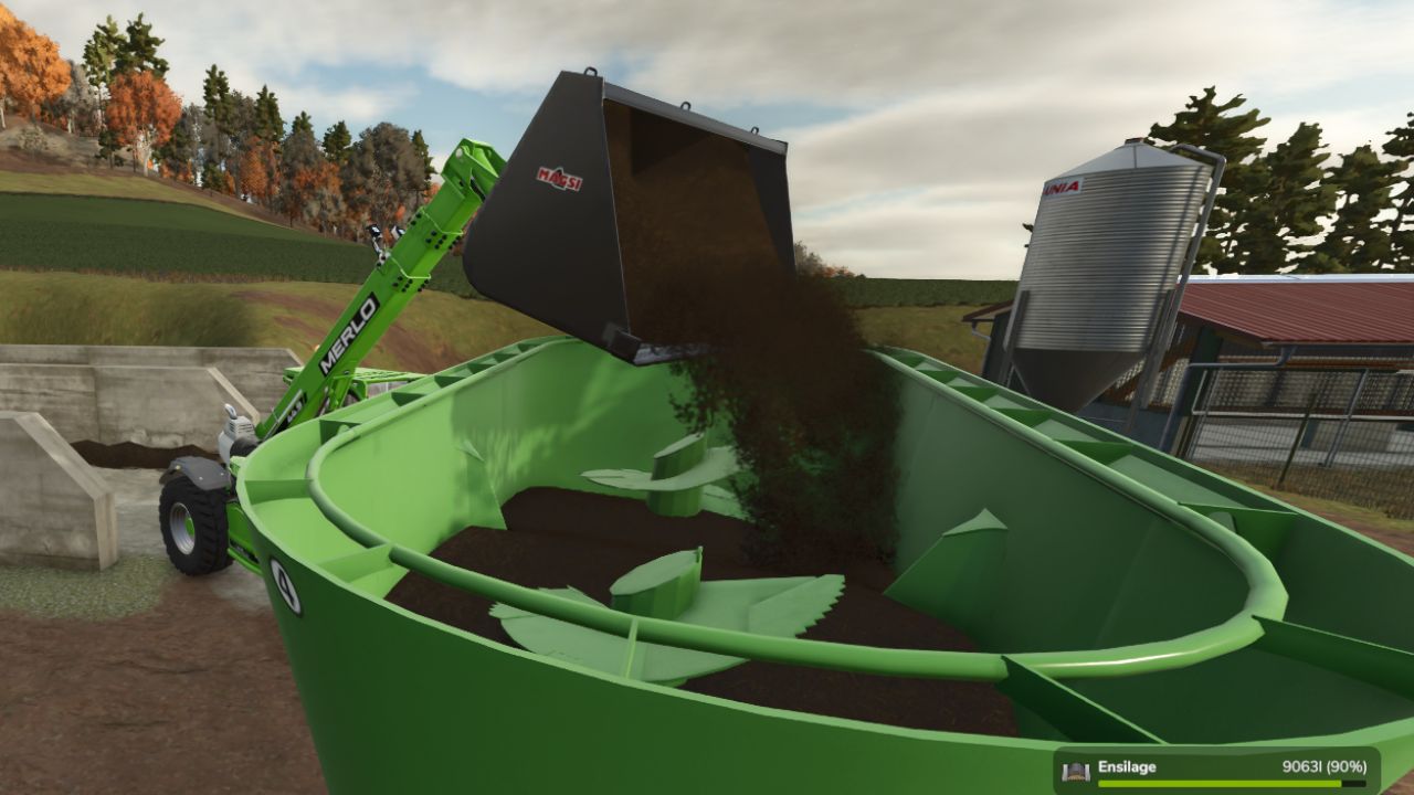 Telehandler bucket 10 000L