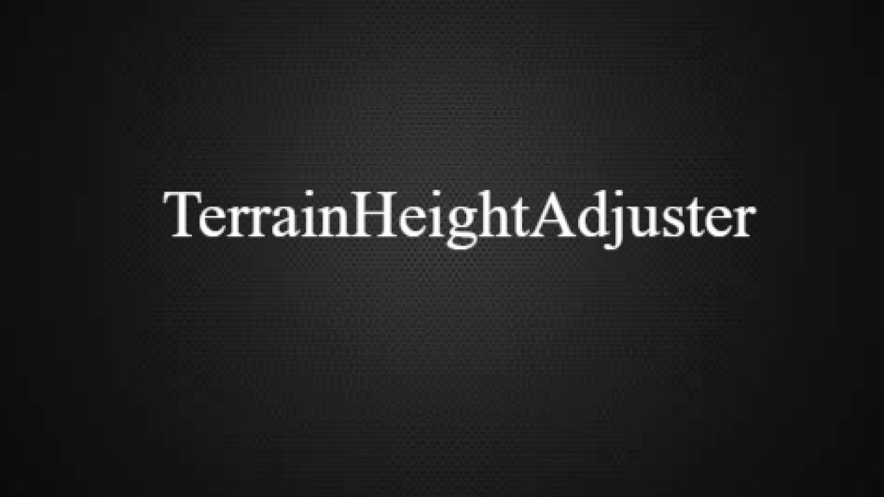Terrain Height Adjuster