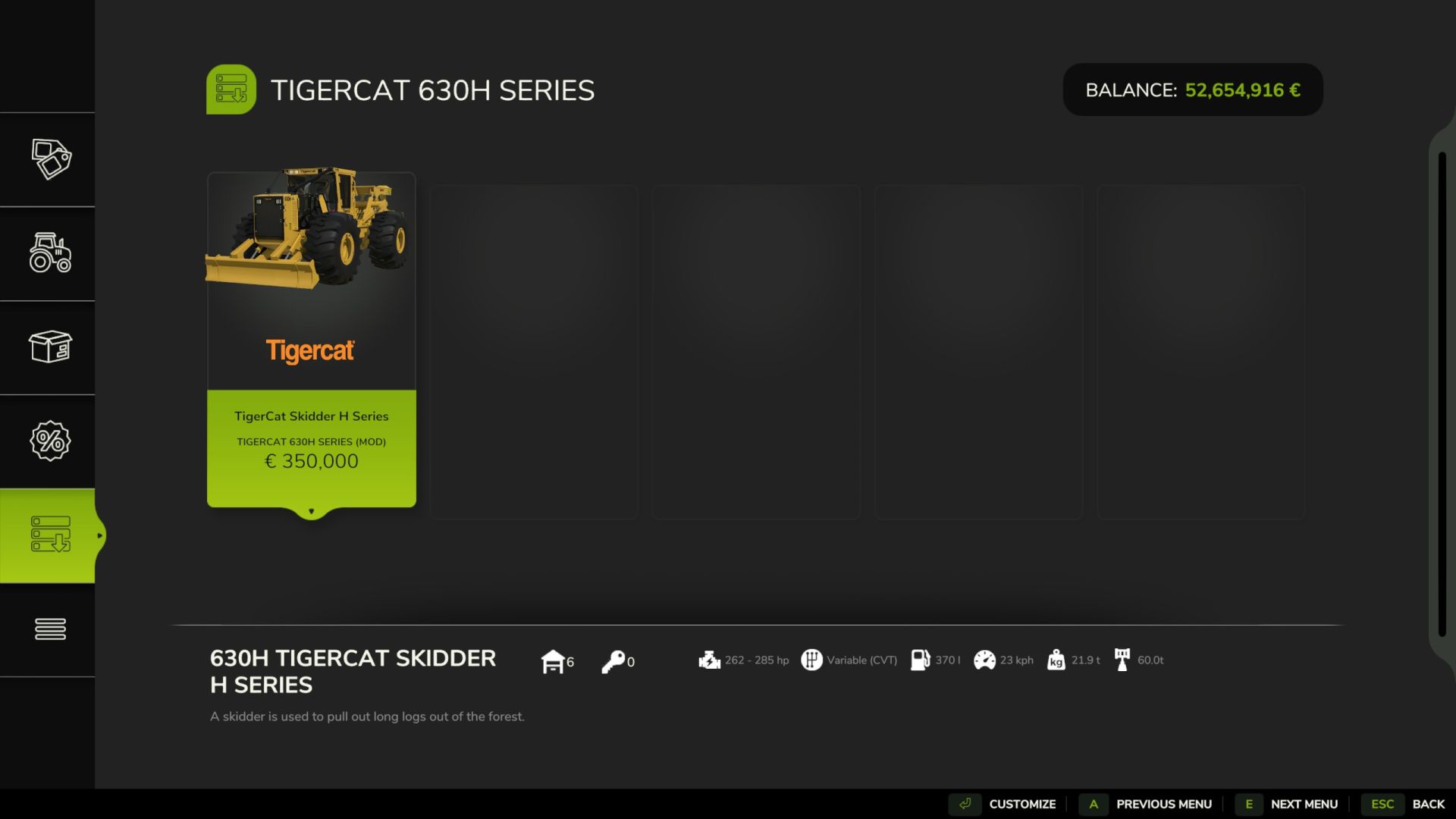 TigerCat 630H Series