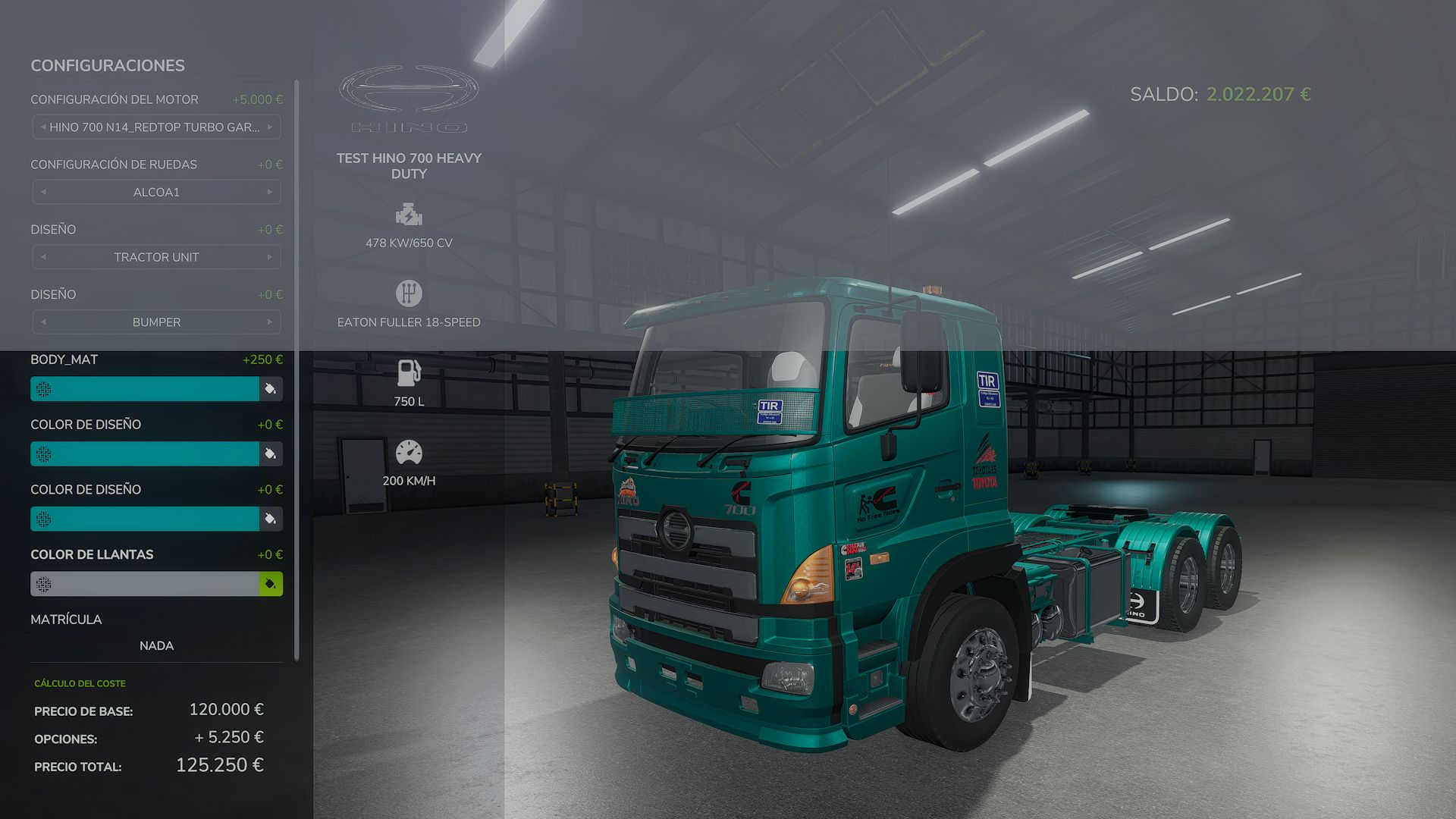 Toyota Hino 700 Pack