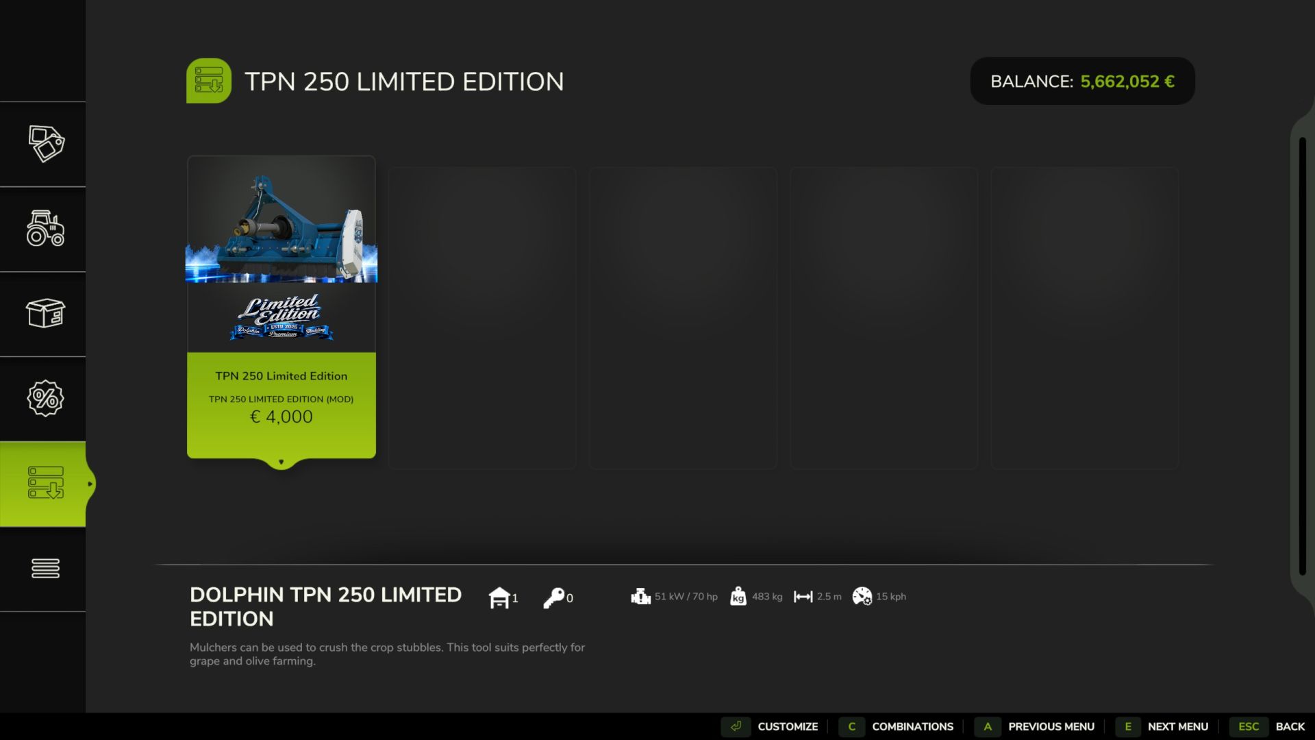 TPN 250 Limited Edition