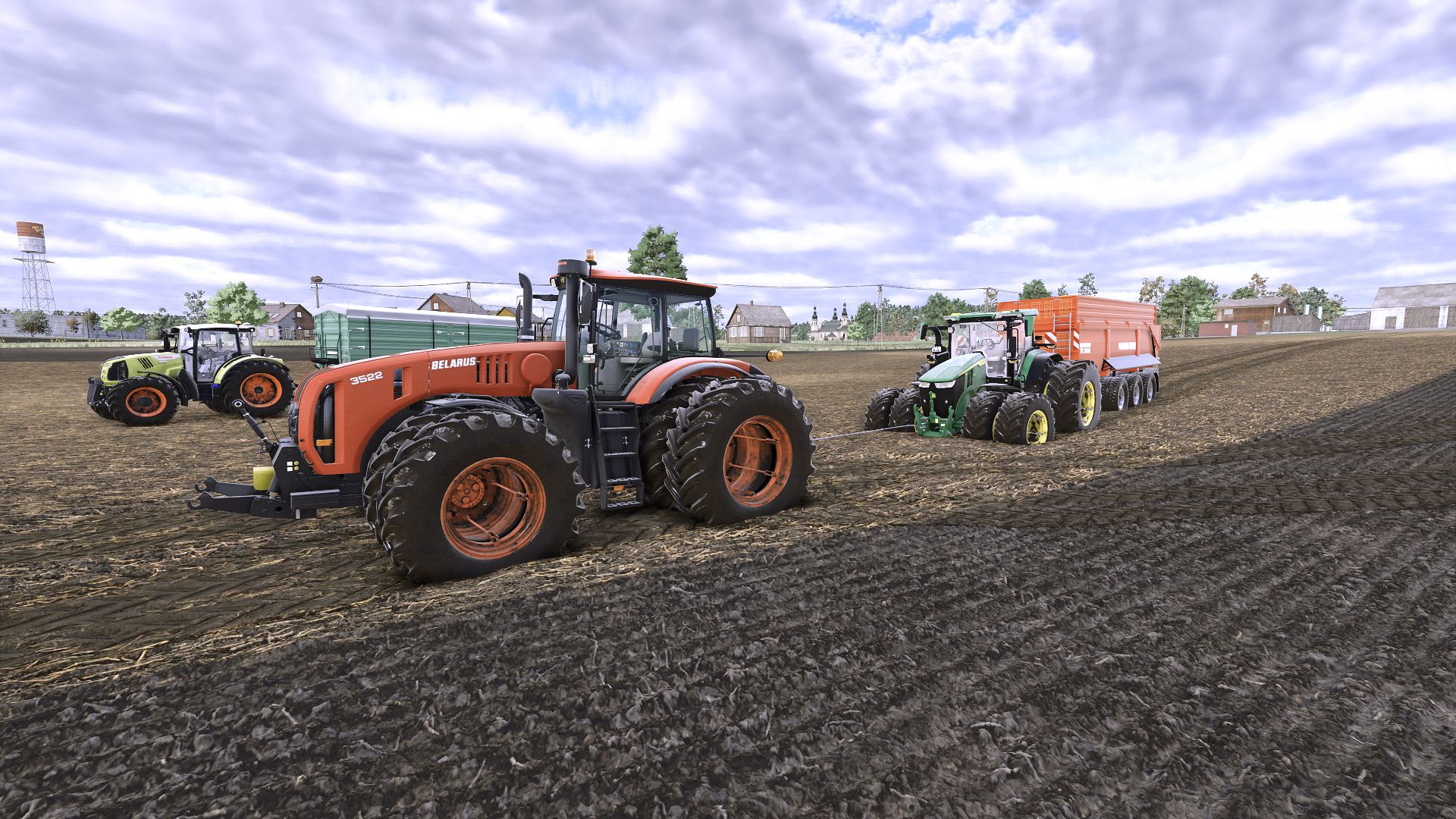 Dynamique du terrain du tracteur