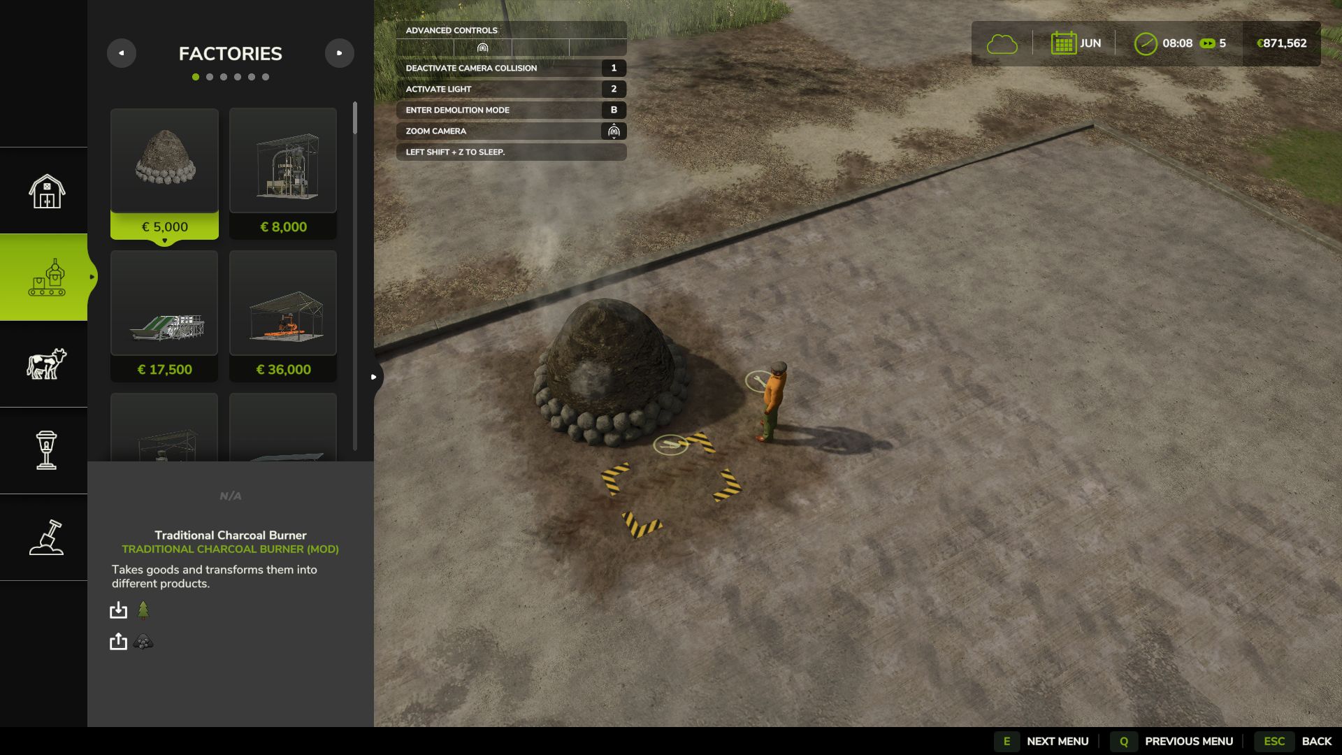 Traditioneller Holzkohlebrenner