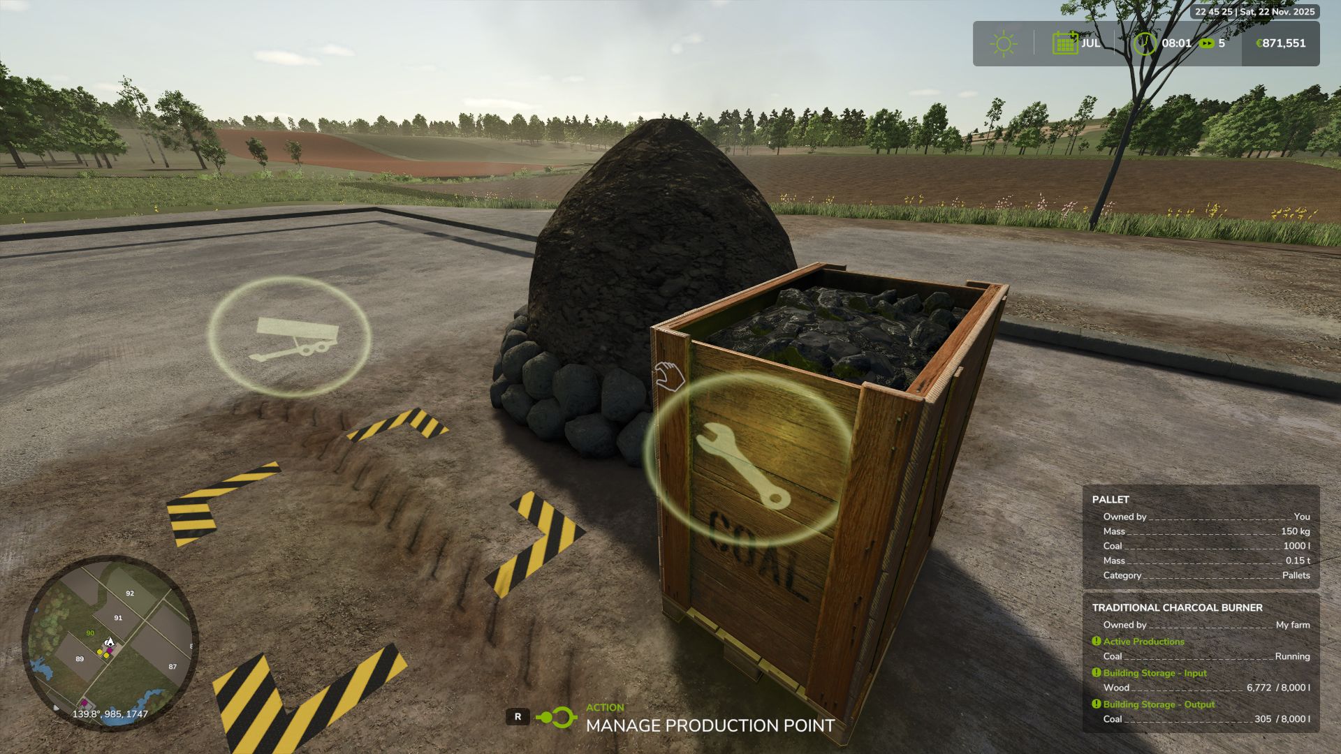 Traditioneller Holzkohlebrenner