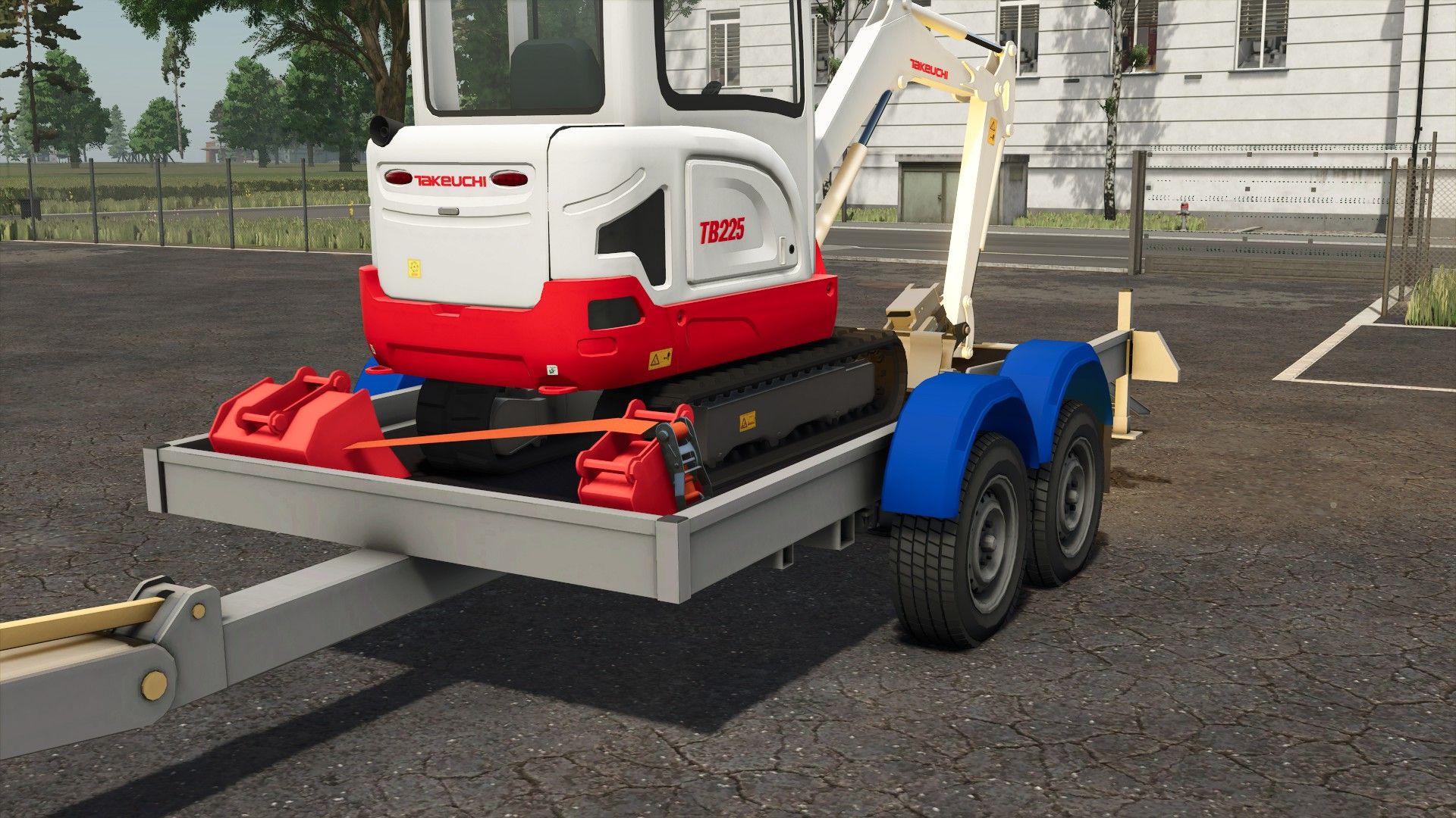 Trailer 2 axles Hubière