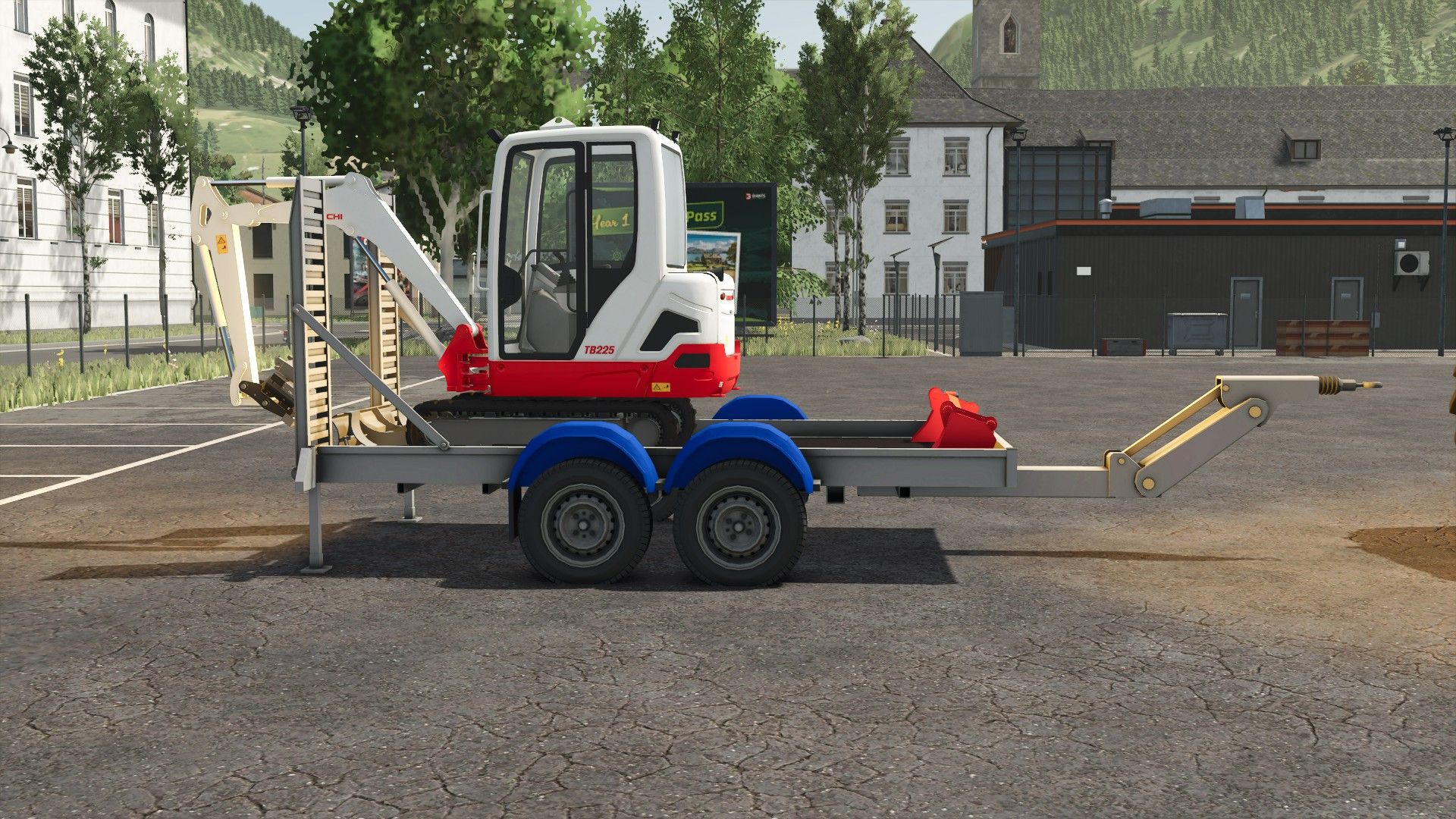 Trailer 2 axles Hubière