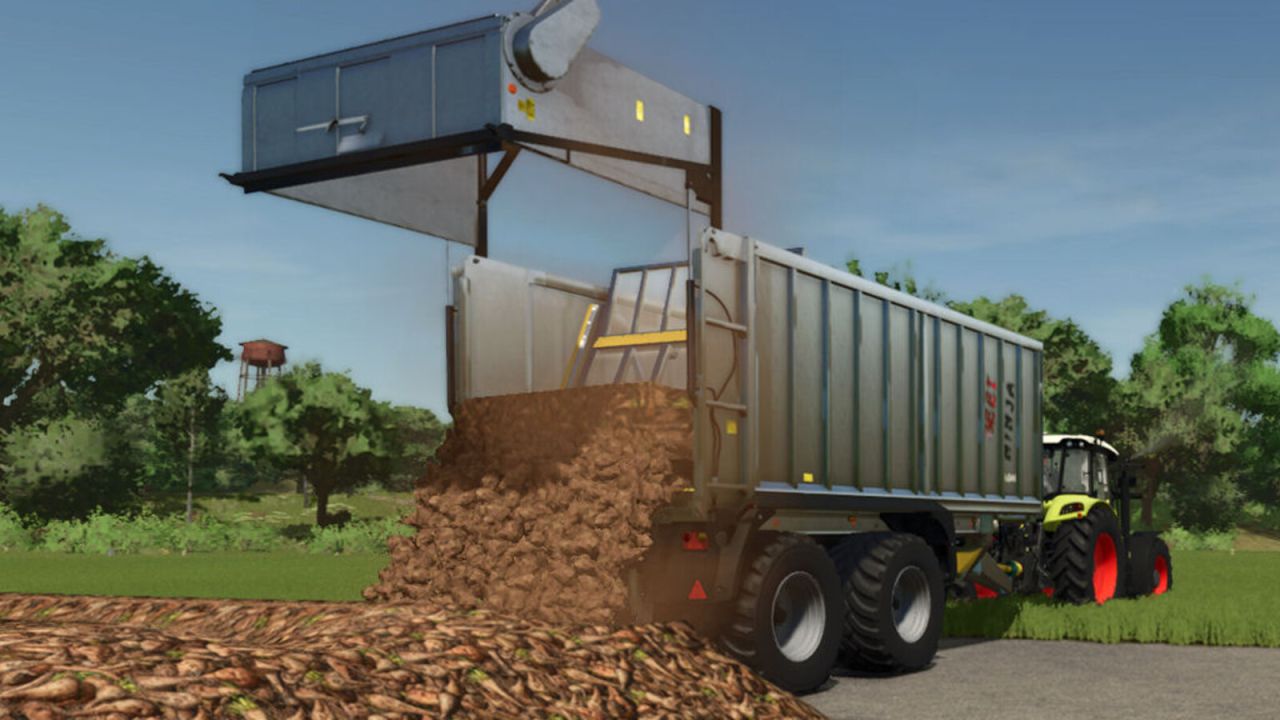 Trailer com cortador de beterraba
