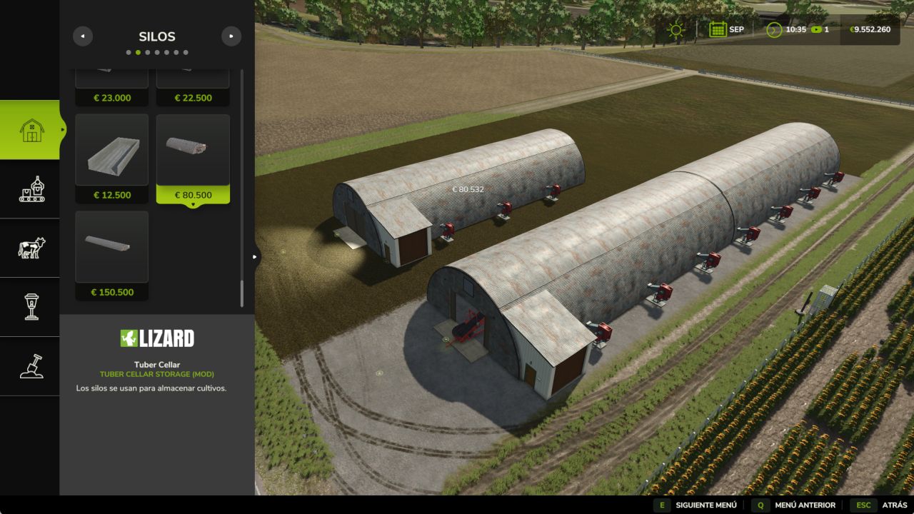 Tuber Cellar Storage