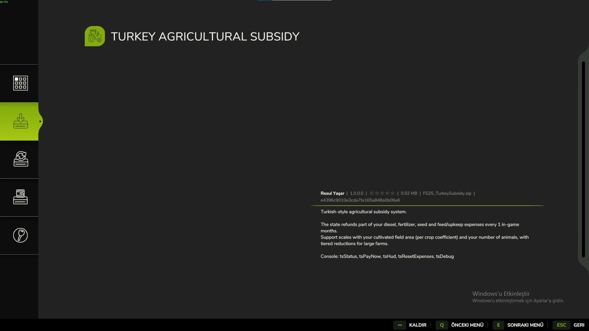 Turkey Agricultural Subsidy FS25 thumbnail 3