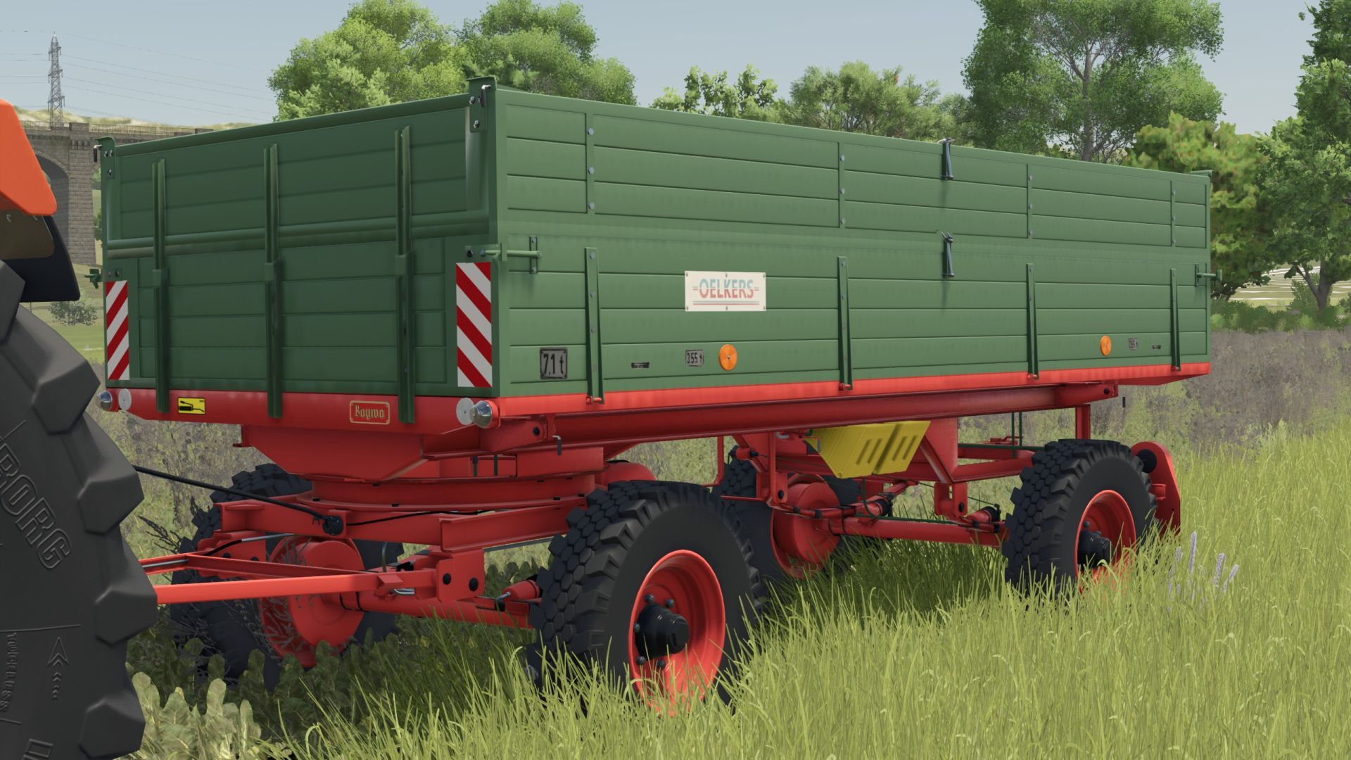 Benne basculante à plateau tournant de 7,1 tonnes