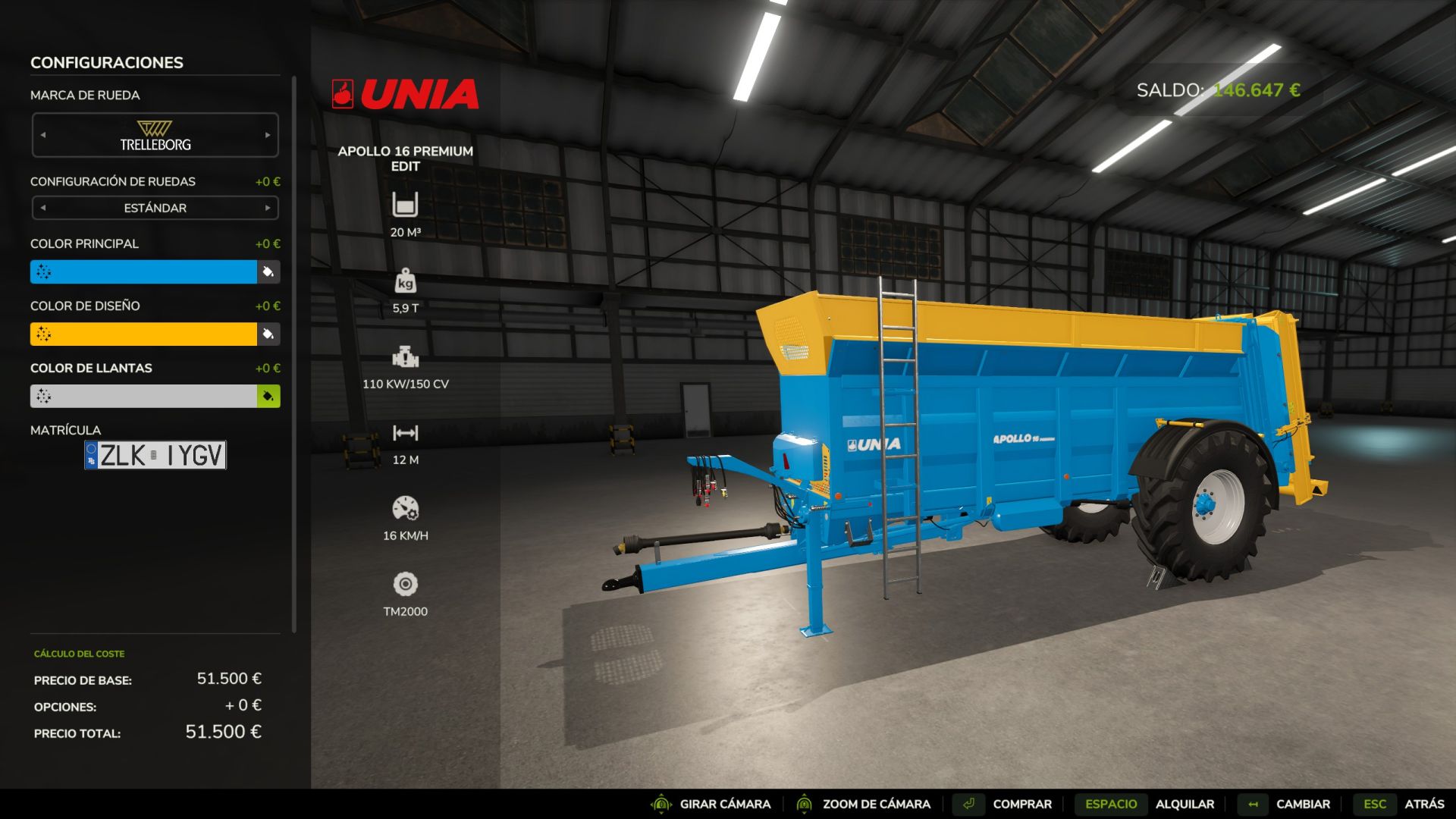 Unia Apollo 16 Edit with Lime
