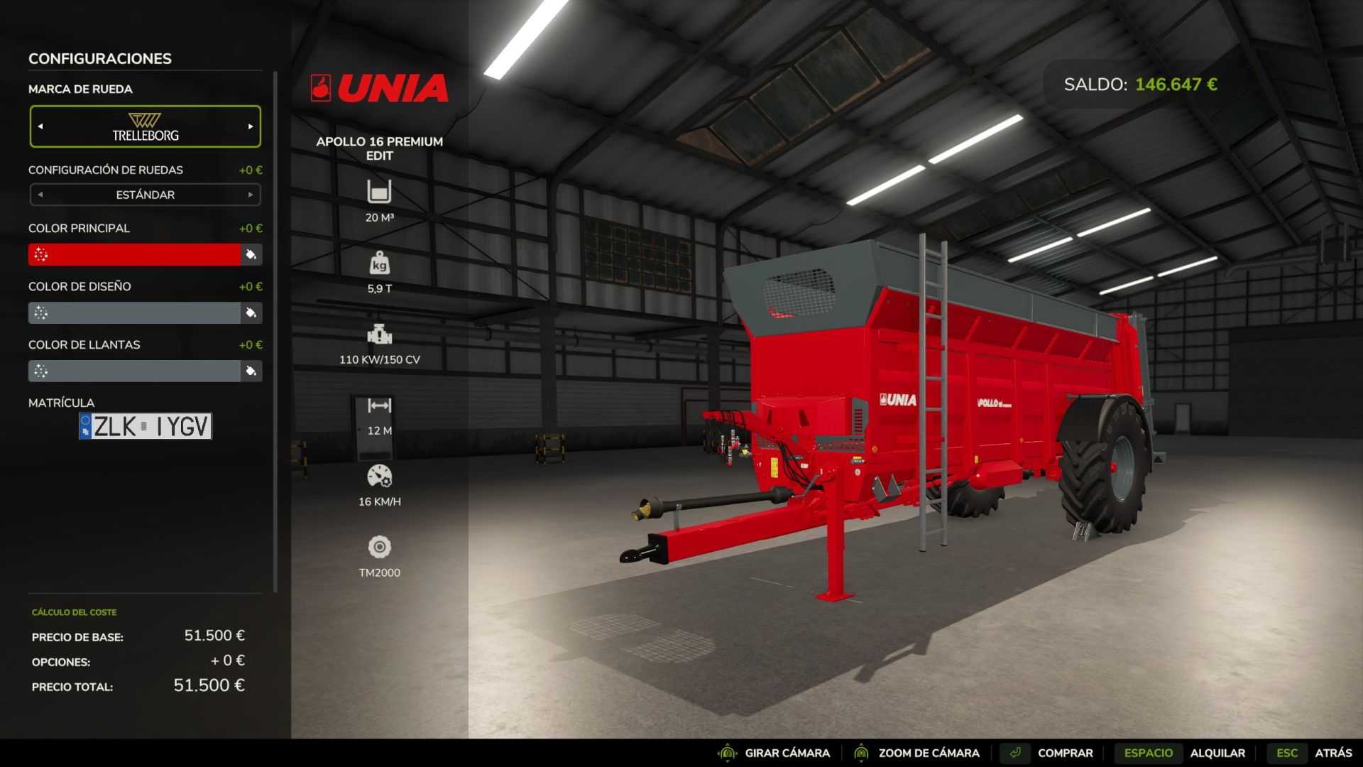 Unia Apollo 16 Edit with Lime