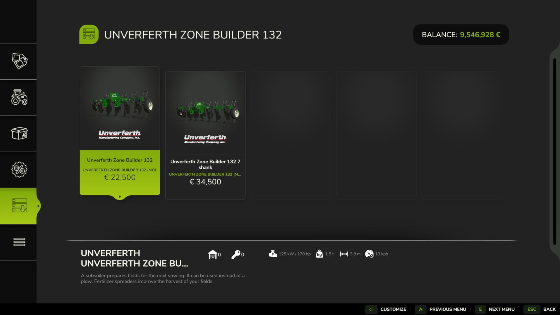 Desgarrador en línea Zone Builder 132 de Unverferth
