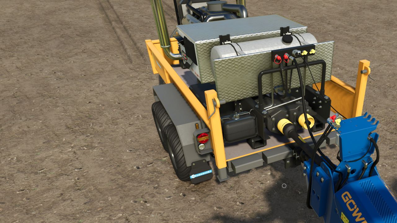 V8 Motor station trailer