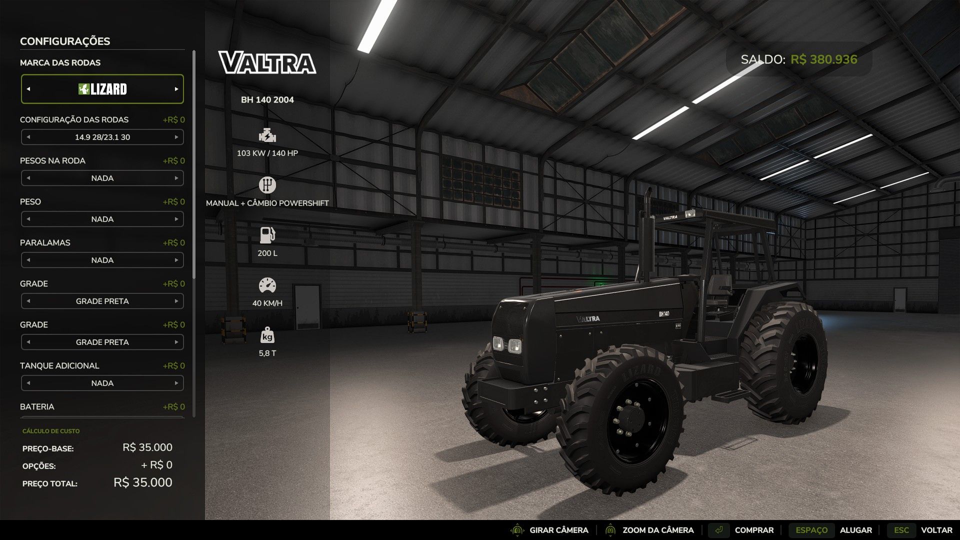 Valtra BH 140 / BH 180 FS25 thumbnail 5
