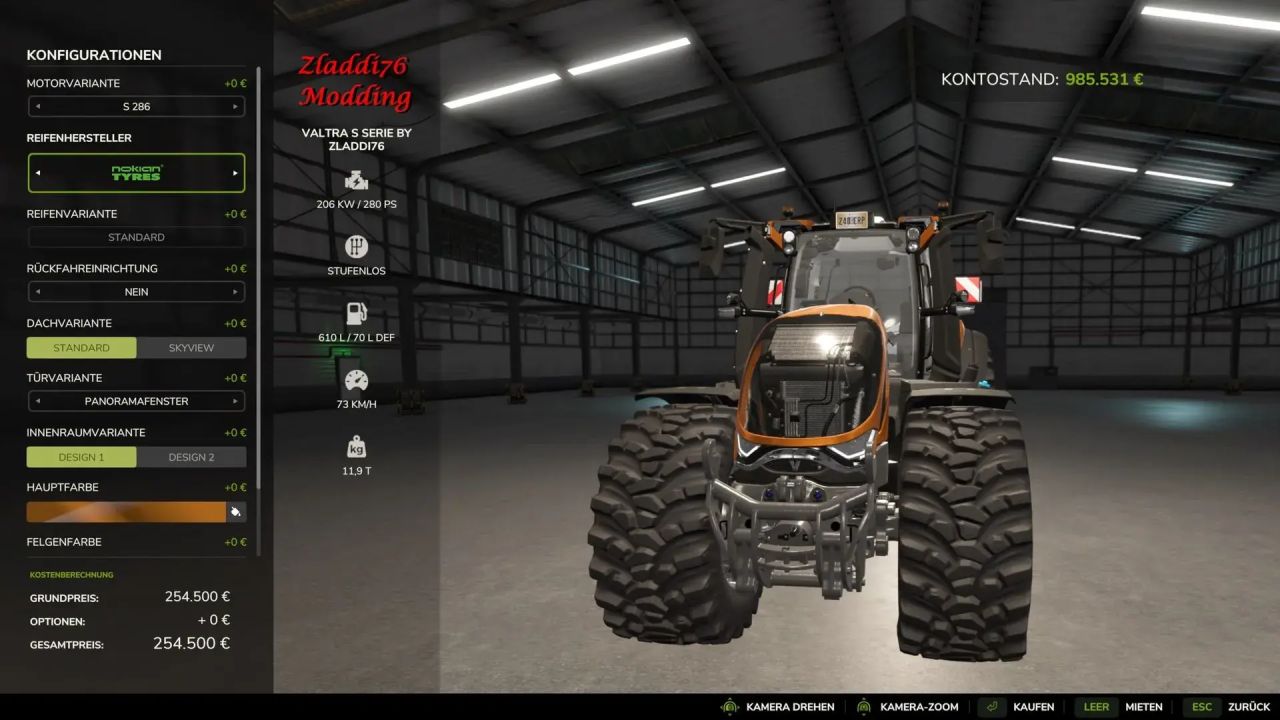 Valtra Series S Tuned (850 PS)