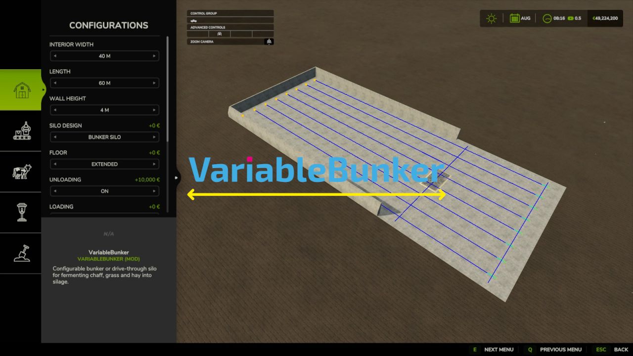 Variables Fahrsilo