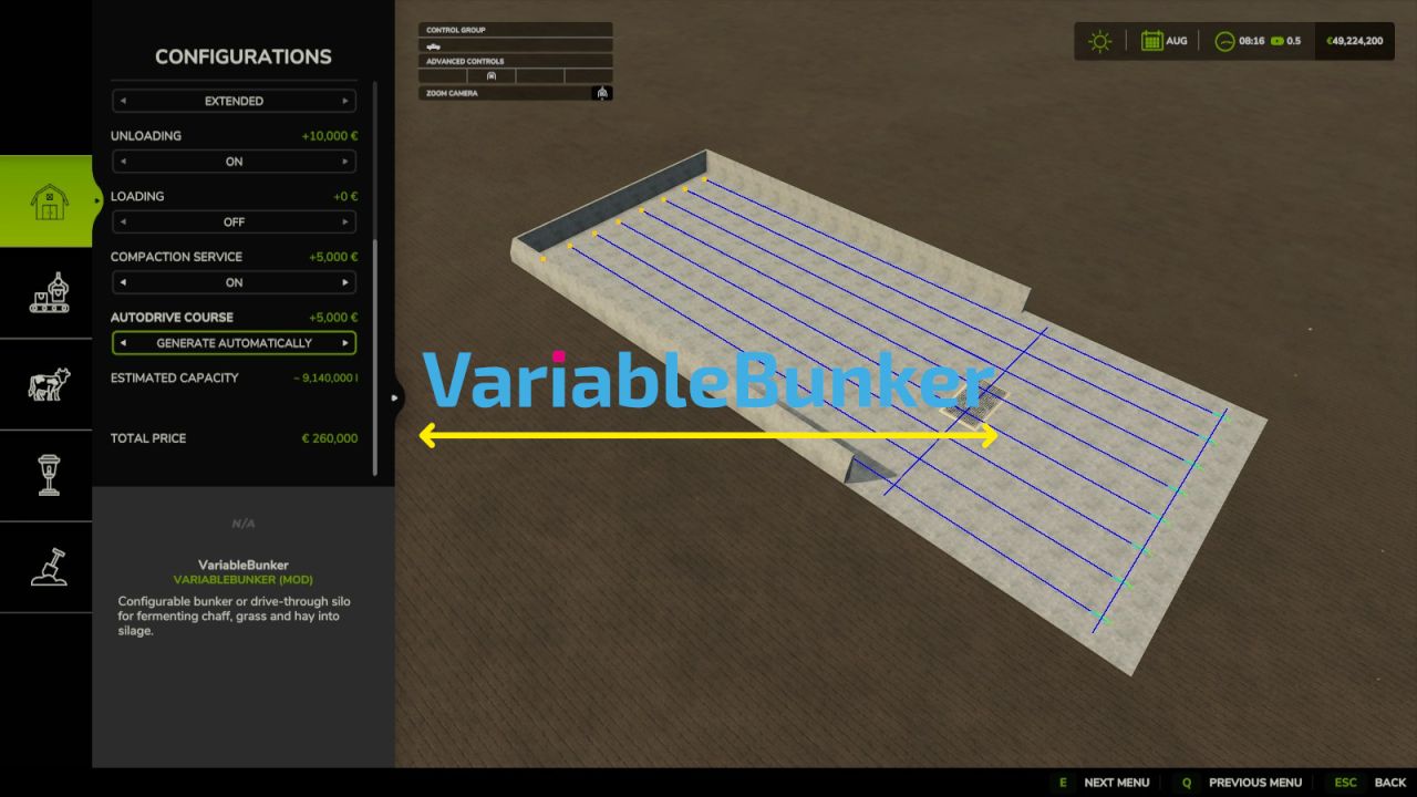 Variables Fahrsilo