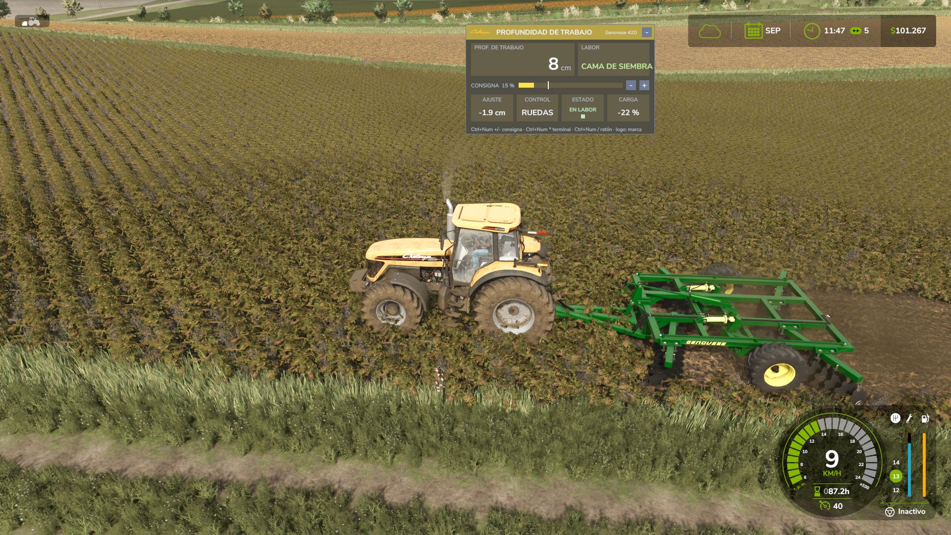 Variable Working Depth