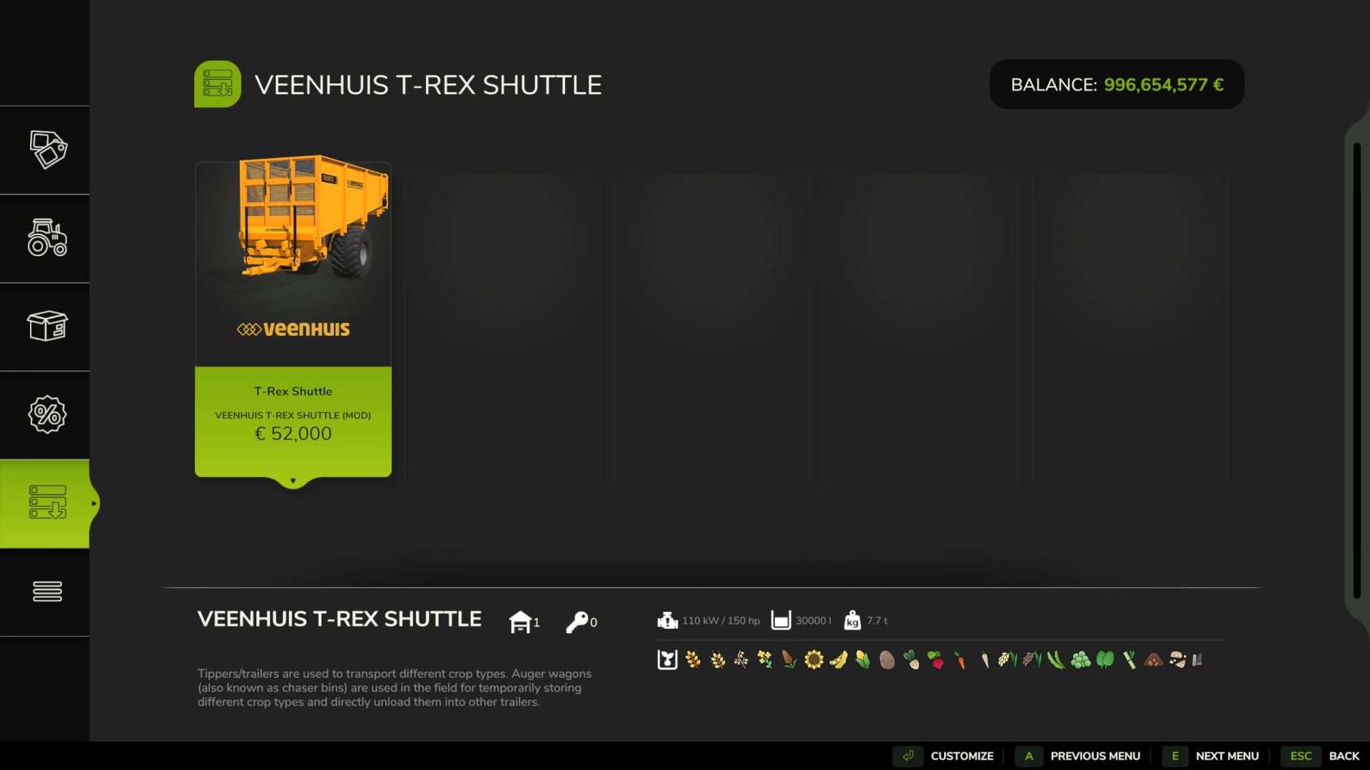Veenhuis Trex Shuttle