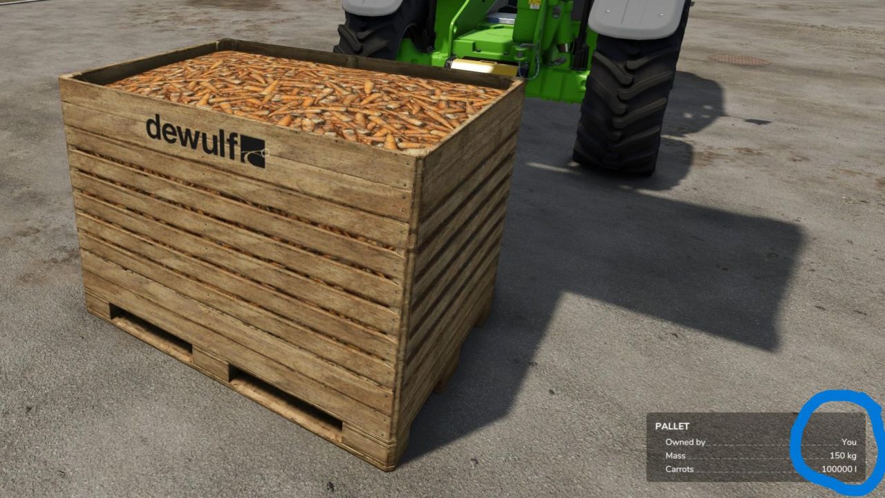 Groentepallet 100.000L