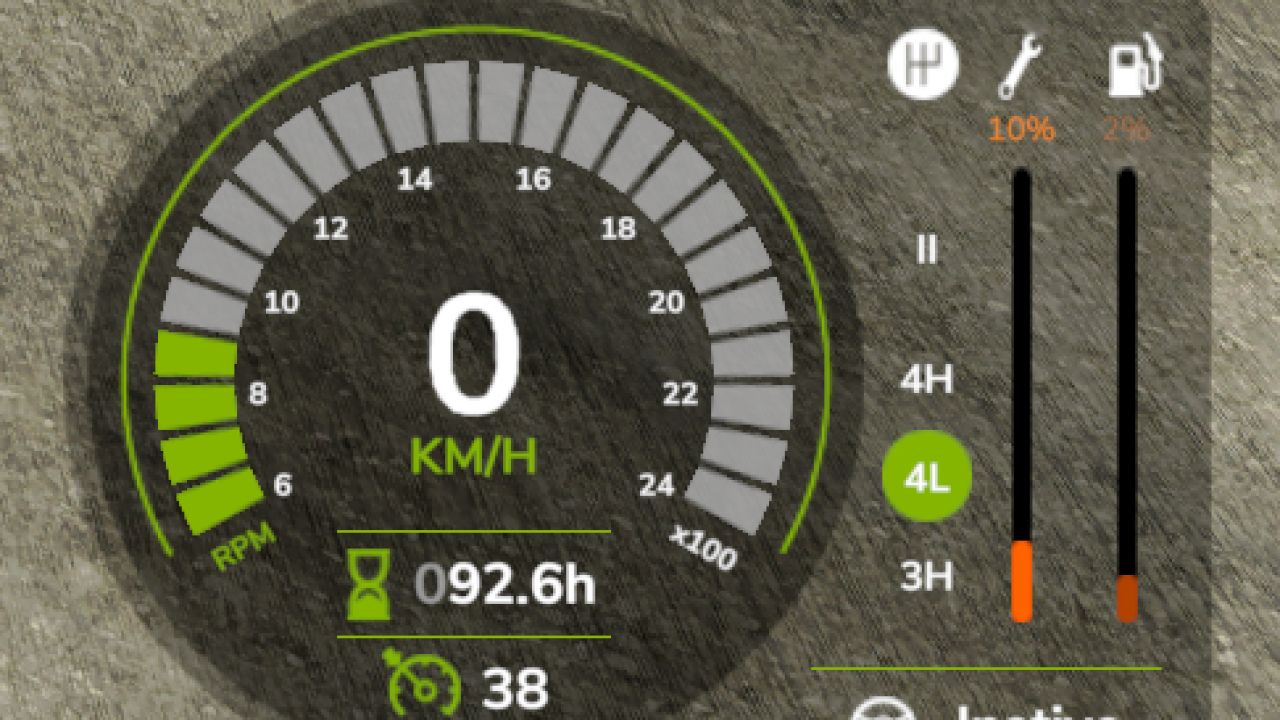 HUD dello stato del veicolo