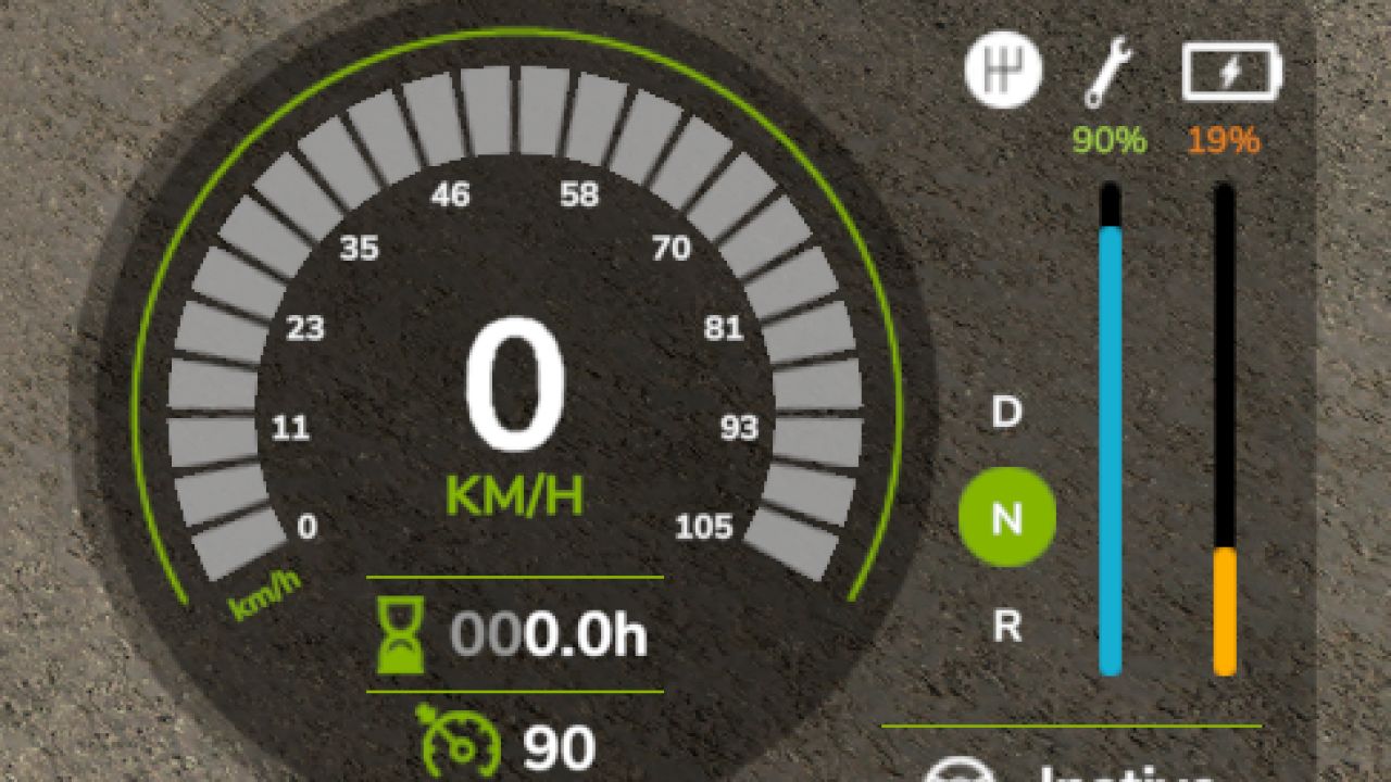 HUD dello stato del veicolo