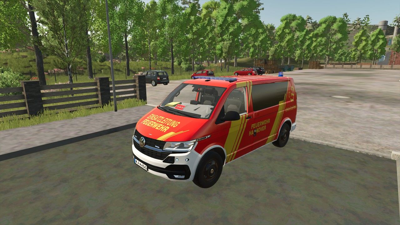 Volkswagen T6 Hanover Fire Department NEF and ELW 1