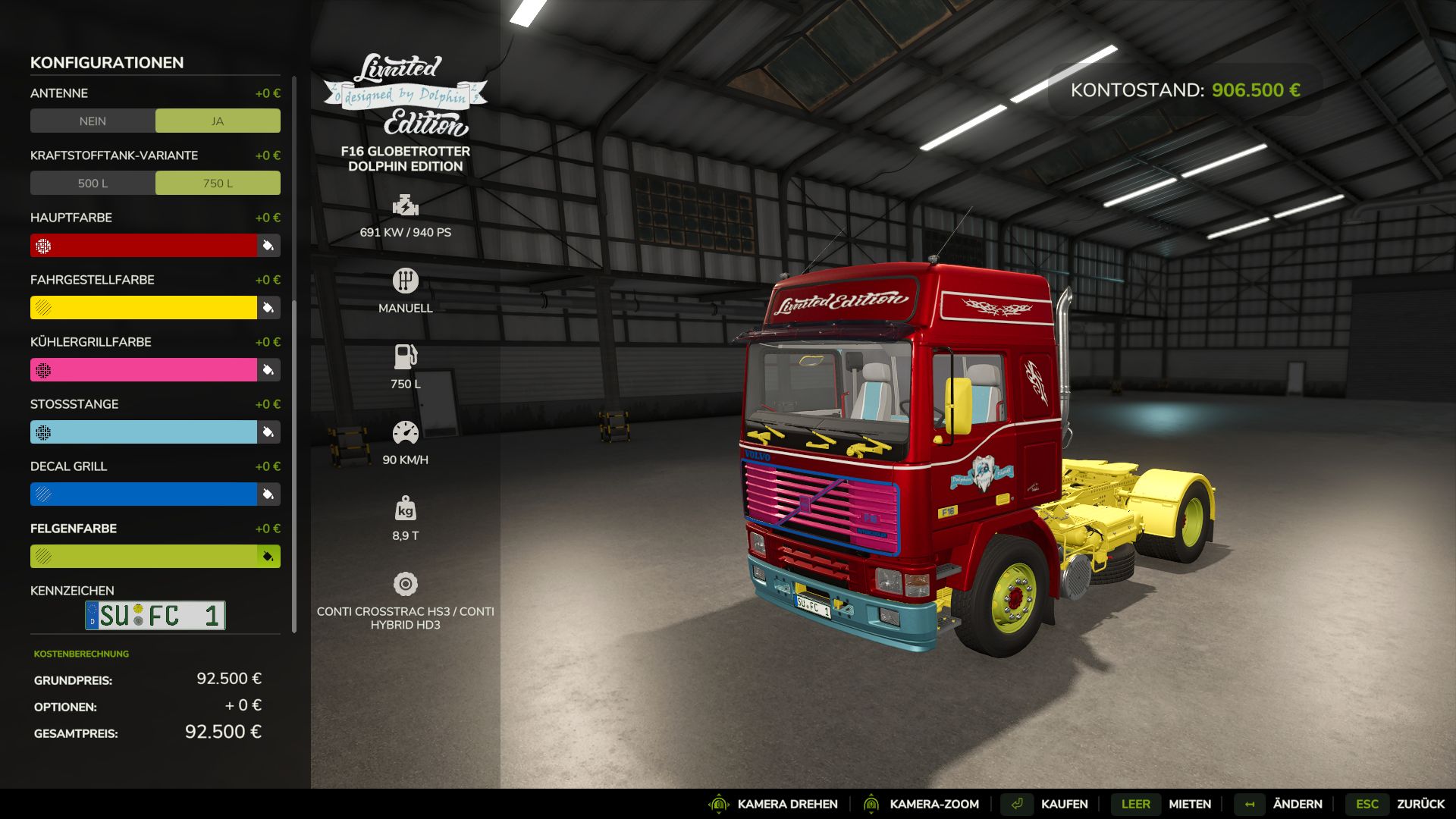 Volvo F16 Globetrotter Dolphin Edition