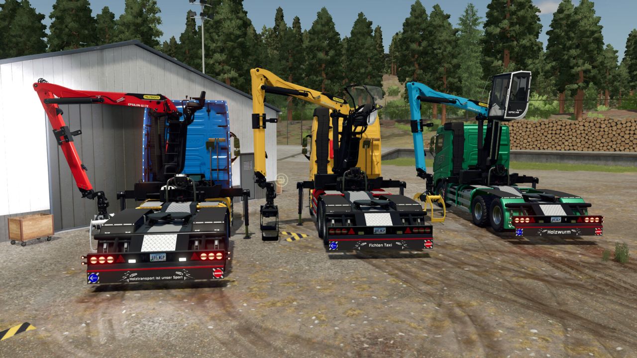 Semipaquete de grúa Z forestal Volvo FH 16