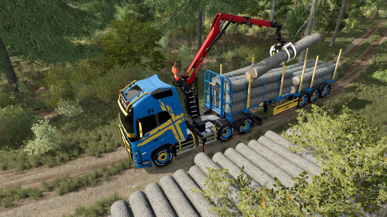 Volvo FH 16 Bosbouw Z-kraan Semi Pack