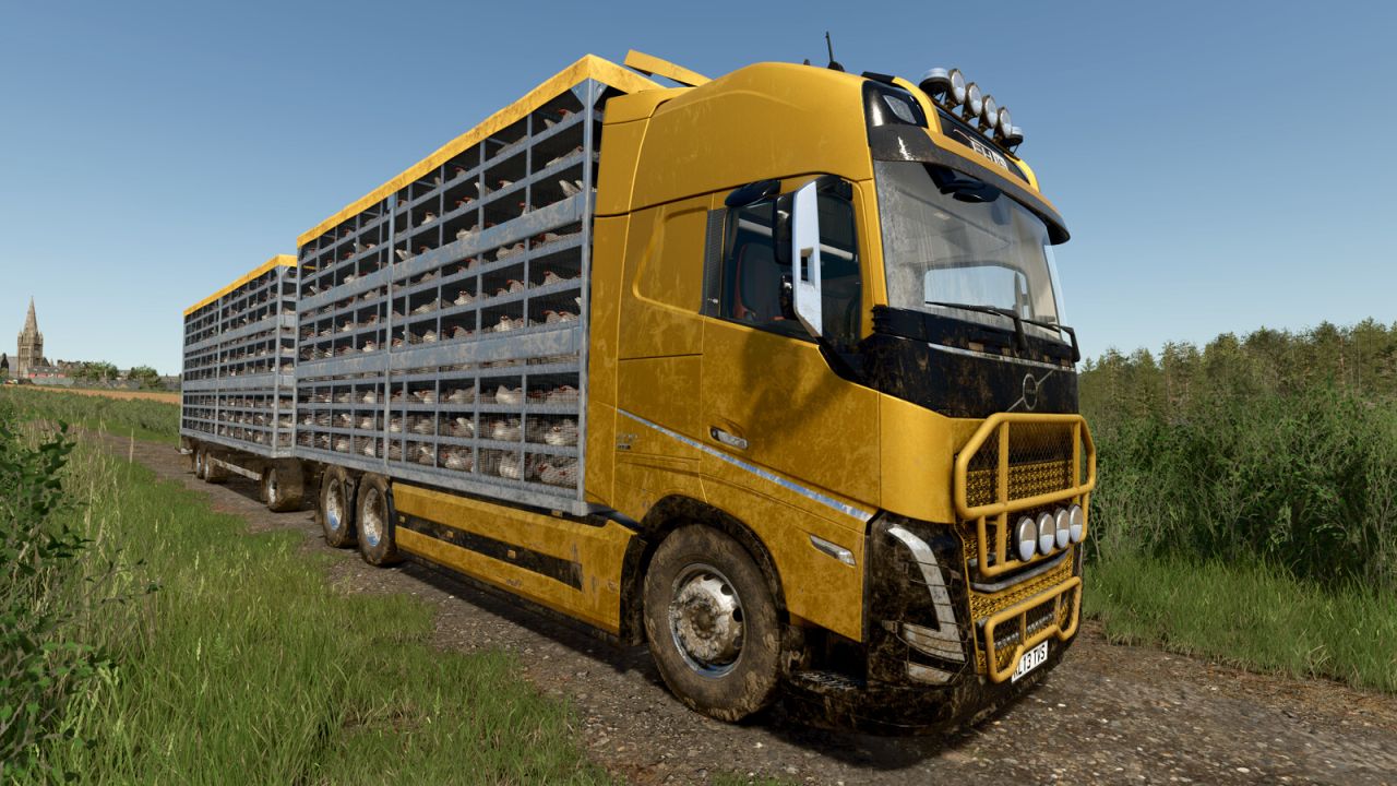 VOLVO FH16 ГРУЗОВИК ДЛЯ ПЕРЕВОЗКИ КУР
